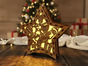 Descarga Vector - Estrella navideña Decoración