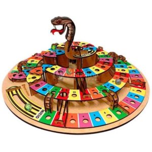 Juego de serpiente y escaleras - Corte Láser - Gratis
