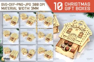 Descarga - Cajas Navideñas - Corte Láser