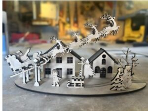 Descarga - Villa y trineo de Santa