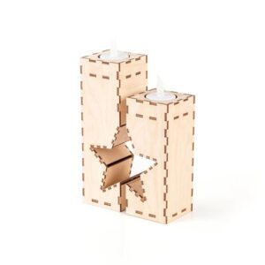 Descarga - Estrella porta velas Navideño