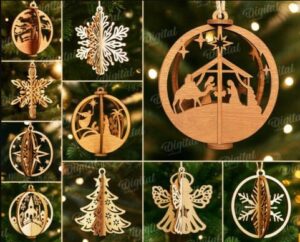 Descarga paquete de adornos navideños 3d