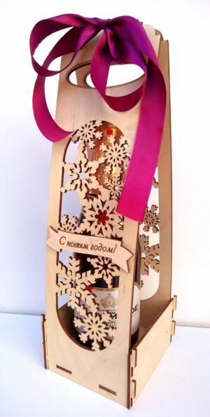 Descarga porta botella para regalo