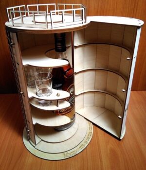 Descarga Barril mini bar - corte láser