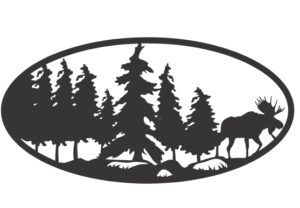 Descarga vector de ciervo en el bosque