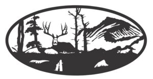 Descarga vector de venado en montaña