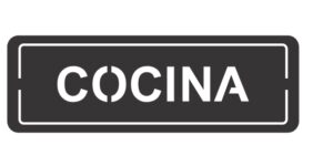 Descarga letrero Cocina - corte láser