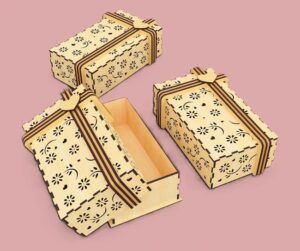 Descarga caja de regalo navideña - Corte Láser