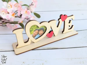 Descarga vector porta fotos love